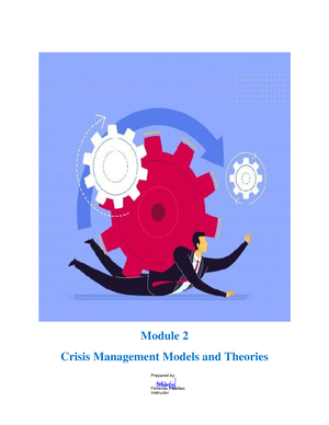 Module 1- Introduction To Crisis And Crisis Management - Module 1 ...