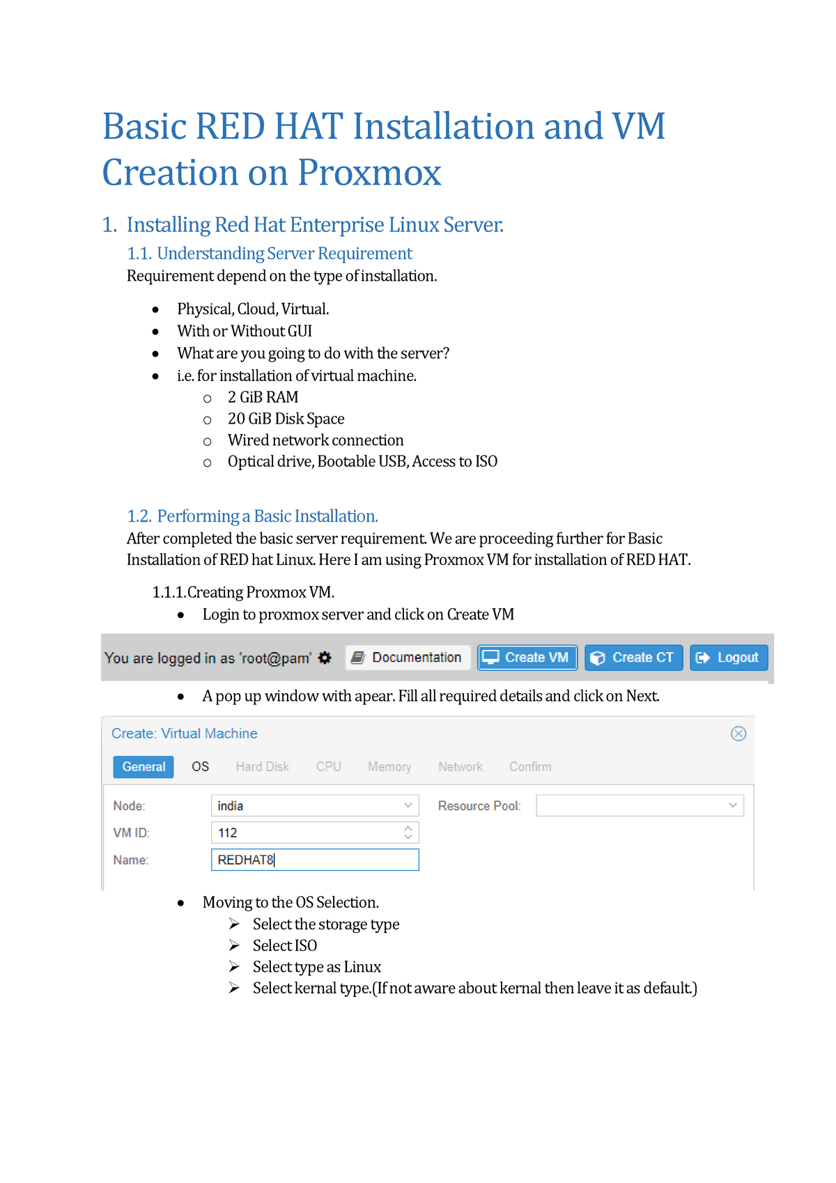 proxmox redhat