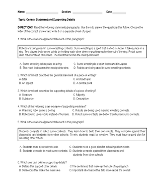 Organization chart guidance - Education Dept - Studocu