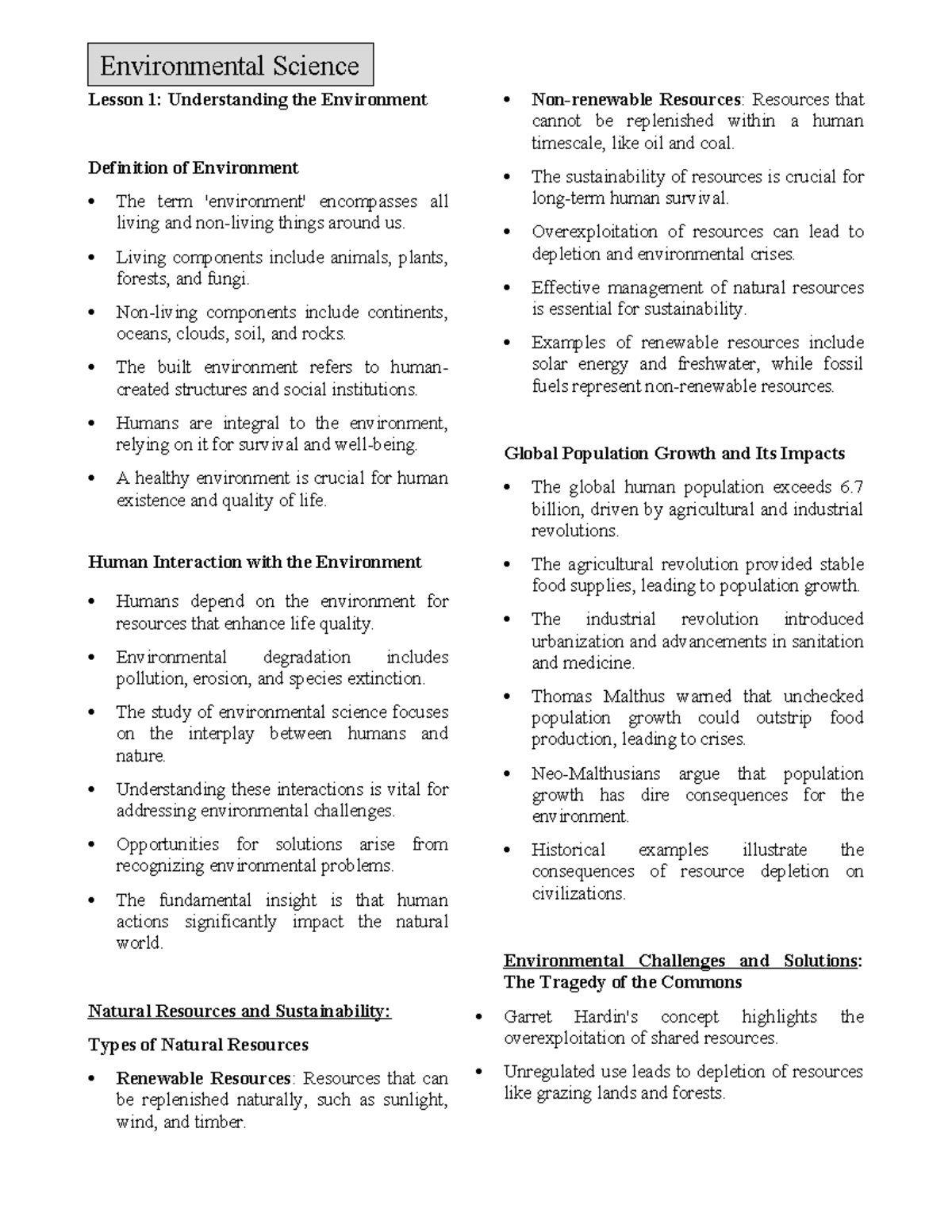 Lesson 1 art app Lesson 1 Understanding the Environment Definition