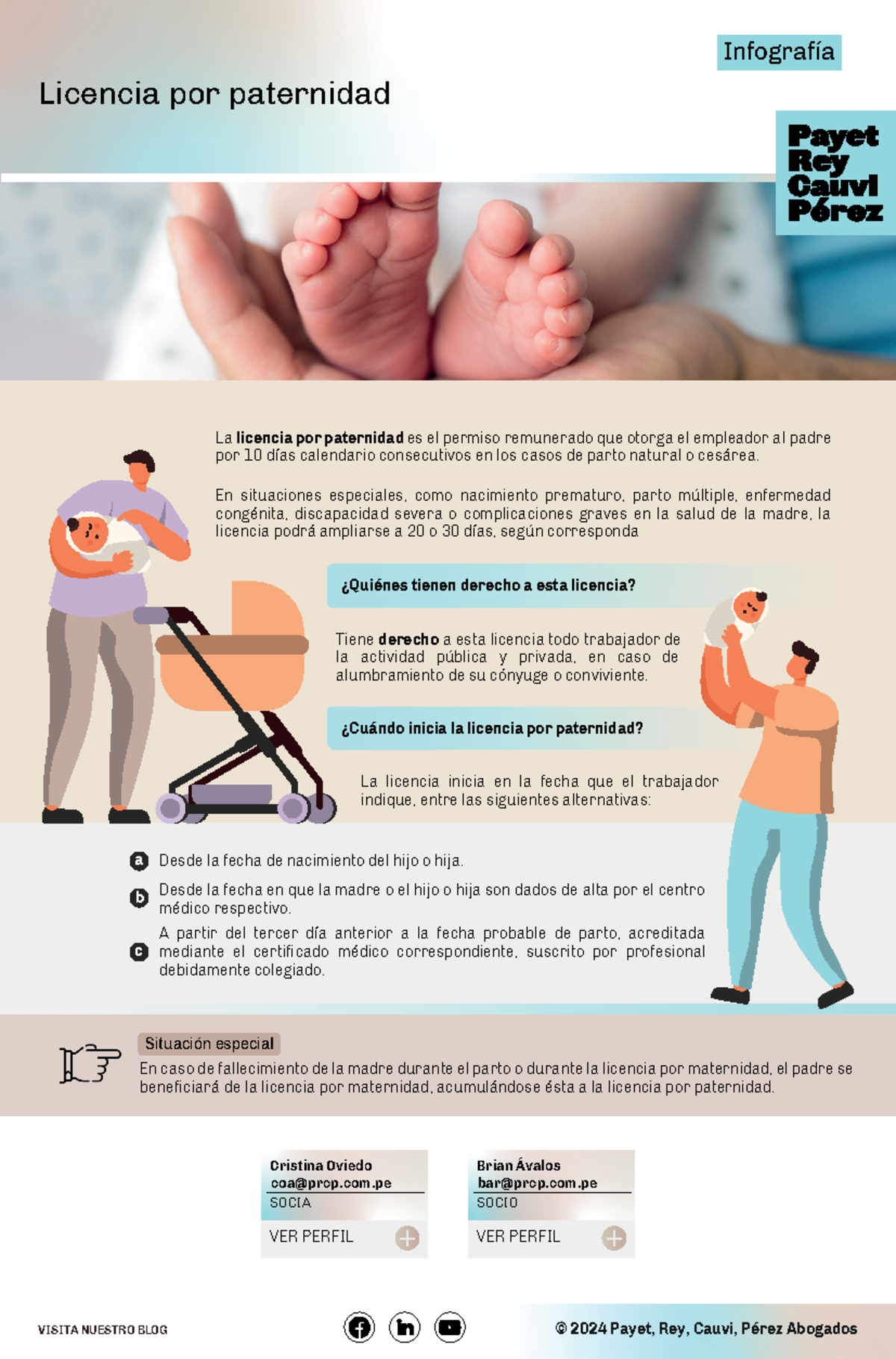 Licencia por paternidad Infografia - Licencia por paternidad VISITA N U ...