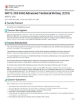 WRTG 393 - UMGC - Advanced Technical Writing - Studocu