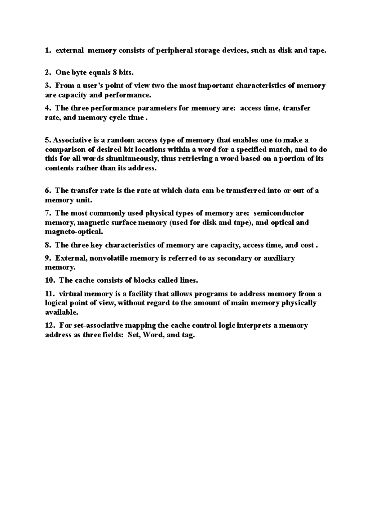 Short Answer 4 4 Review questions chapter 4 4 external memory consists of peripheral storage