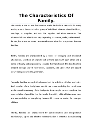THE Family ( Social Institution) - PY29 SOCSC 4Y SOCIETY AND CULTURE ...