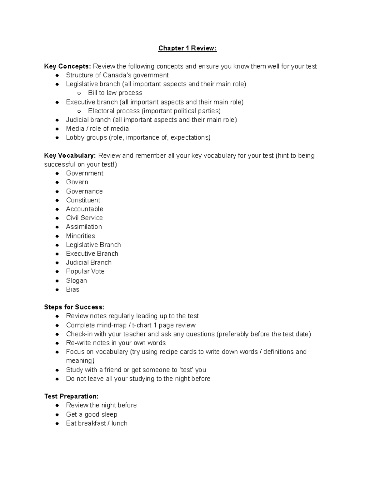 CH.1 Study Guide - Informative - Chapter 1 Review: Key Concepts: Review ...