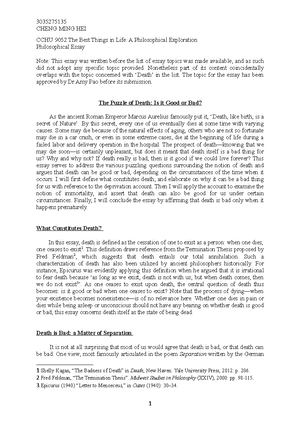 Cchu Philosophical Essay Cchu The Best Things In Life Cchu Philosophical Essay Cchu The Best Things In Life A Philosophical Exploration Studocu Healthy Eating Essays also Health Promotion Essays Phd Writing Help