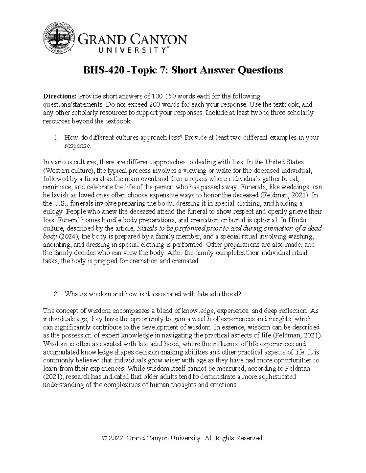 BHS-420-RS-T7Short Answer Questions(v2) - BHS-420 -Topic 7: Short ...