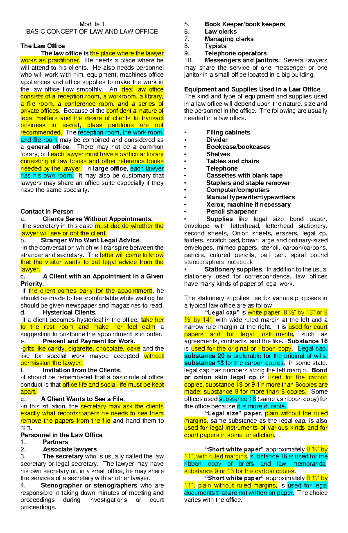 M1 2 Reviewer IN LOP - module 1 and 2 summary - Module 1 BASIC CONCEPT ...