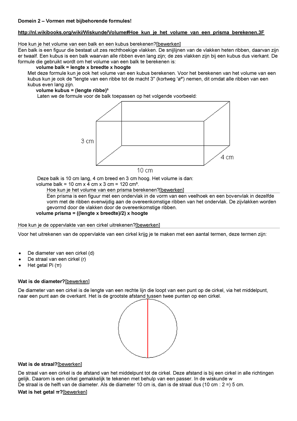 Samenvatting Kennistoetsen Thema 3: - Domein 2 – Vormen Met ...