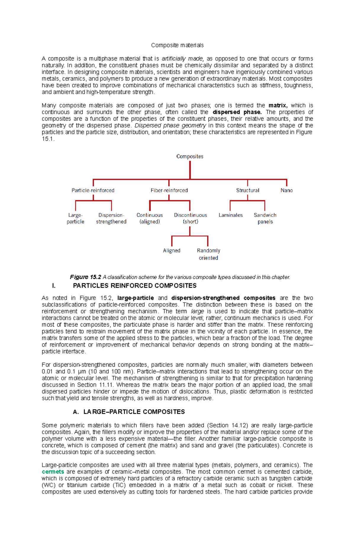 Composite materials - In addition, the constituent phases must be ...