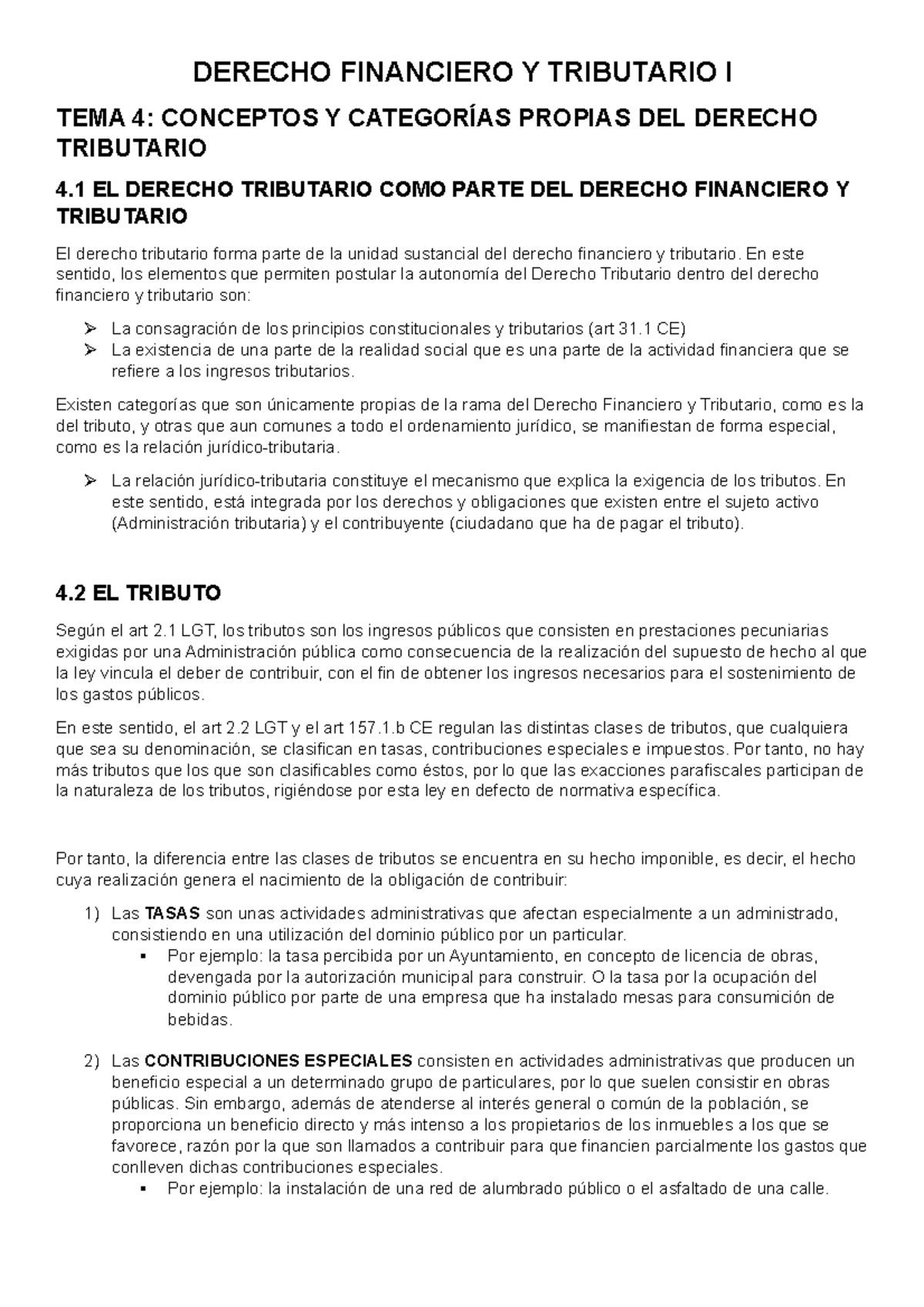 Derecho Financiero Y Tributario I Derecho Financiero Y Tributario I