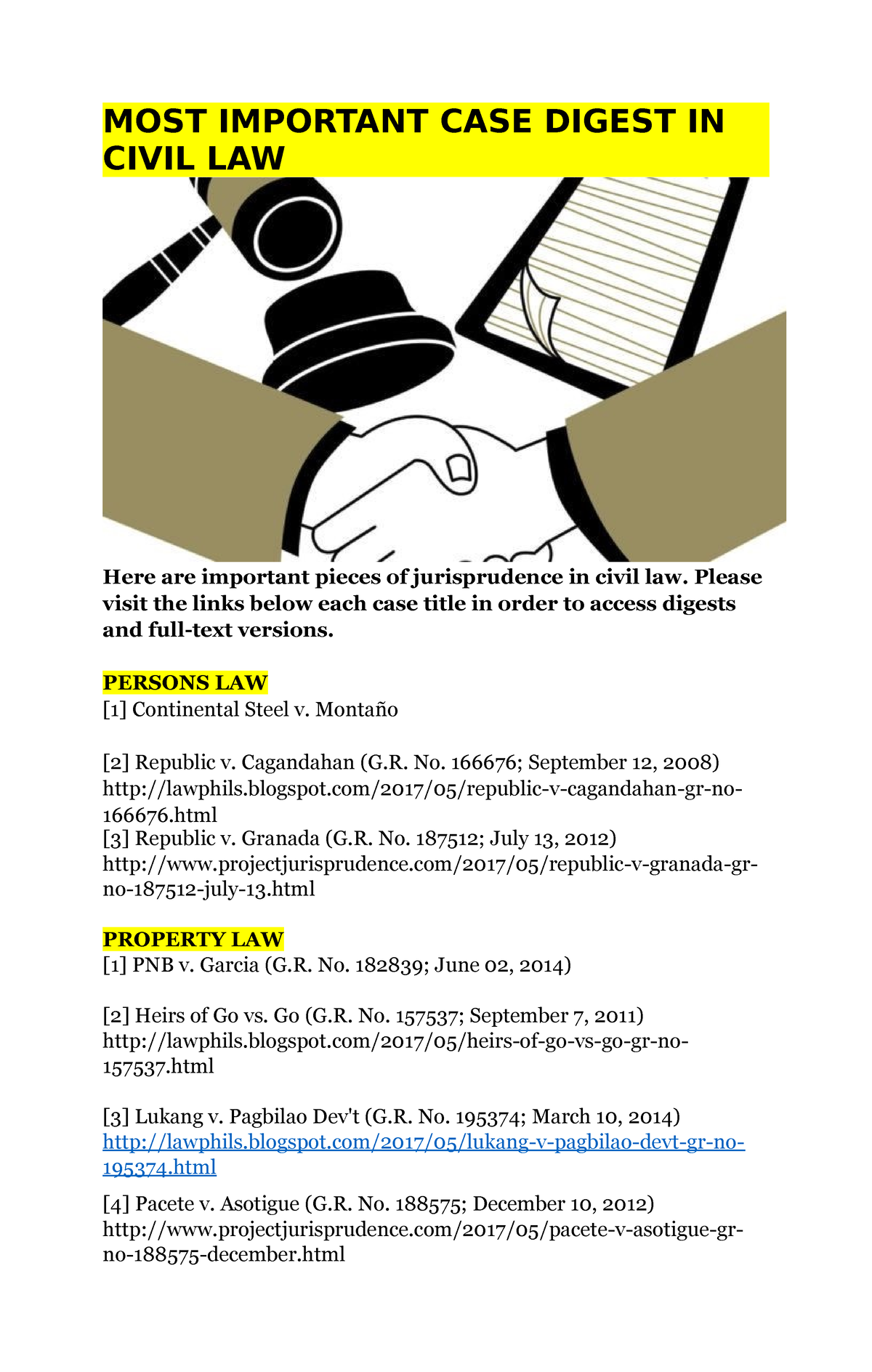 economic law case study digest summary