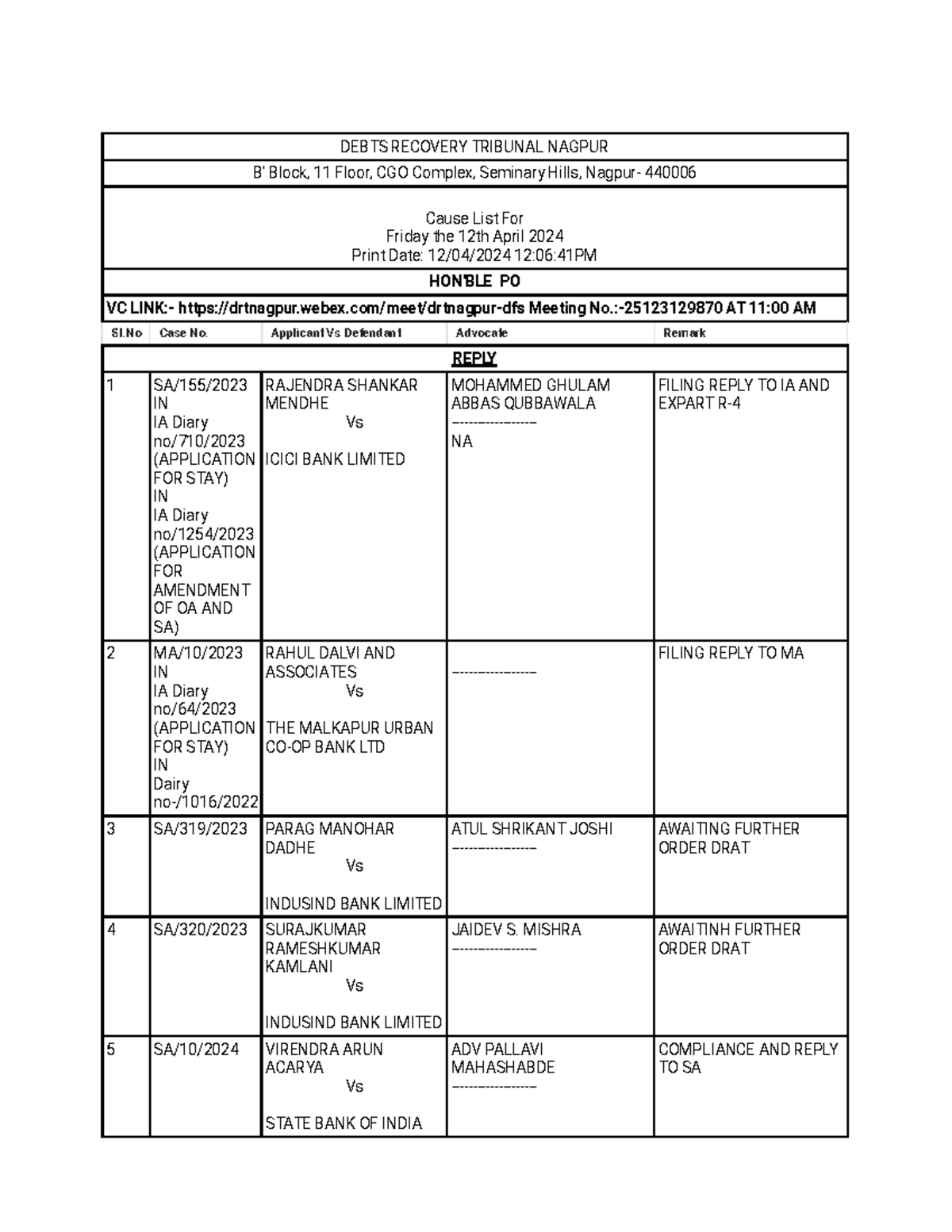 Cis.drt.gov List B' Block, 11 Floor, CGO Complex, Seminary Hills