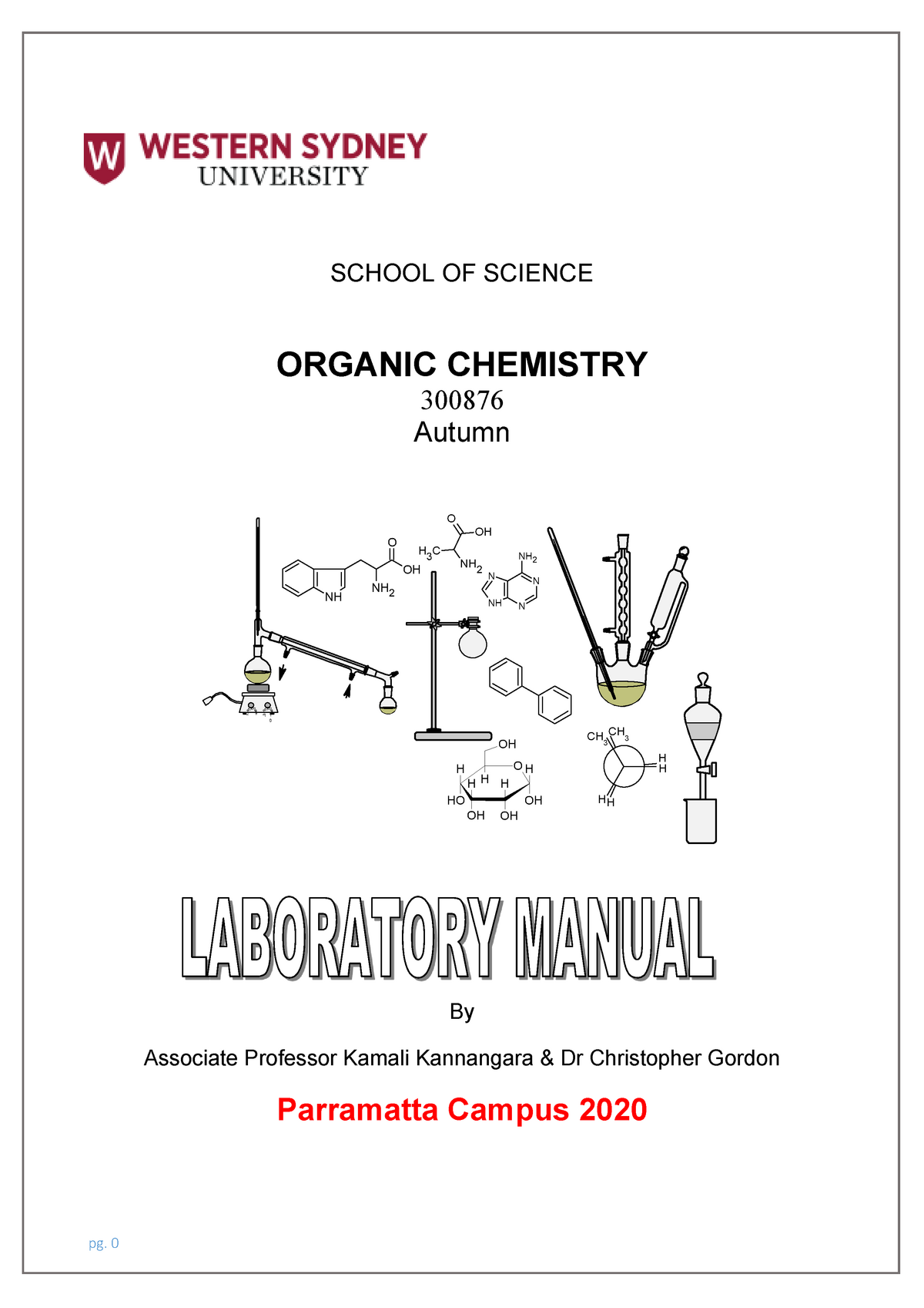 2020 Organic Chemistry PAR Lab Manual Final Copy - Warning: TT ...