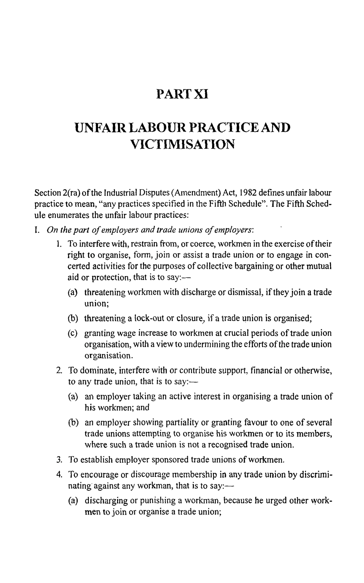 4a-labour-law-part-xi-unfair-labour-practice-and-victimisation