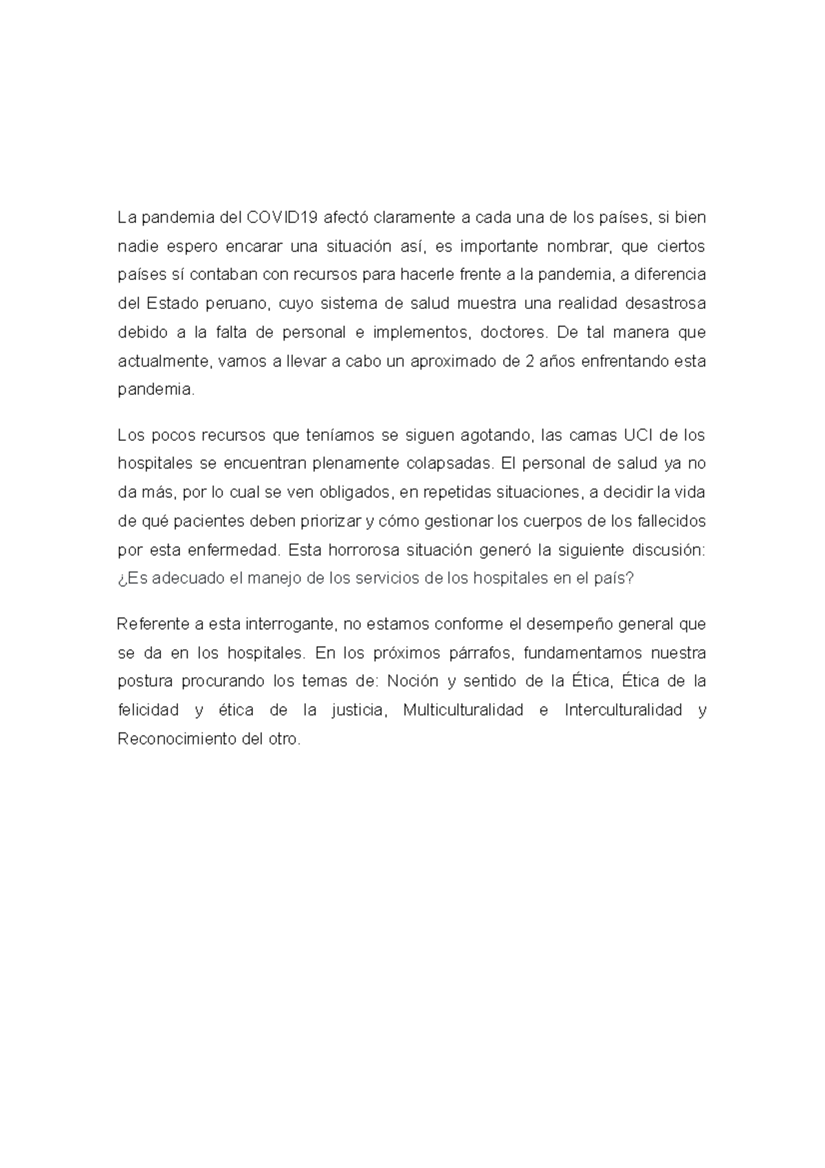 La pandemia del Covid 19 2 - Investigacion academica - UTP - Studocu