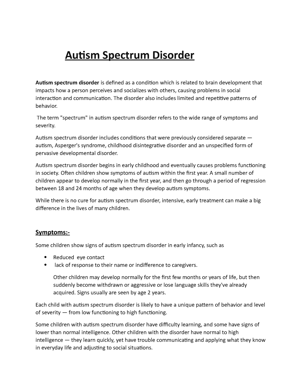 autism spectrum disorder phd thesis