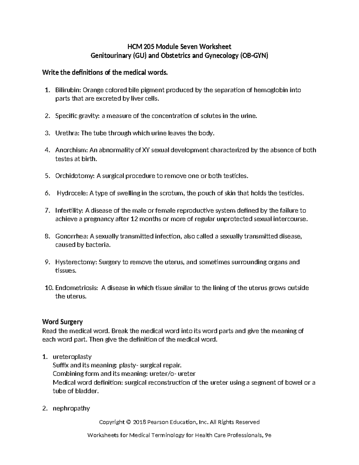 HCM 205 Module Seven Worksheet - HCM 205 Module Seven Worksheet ...