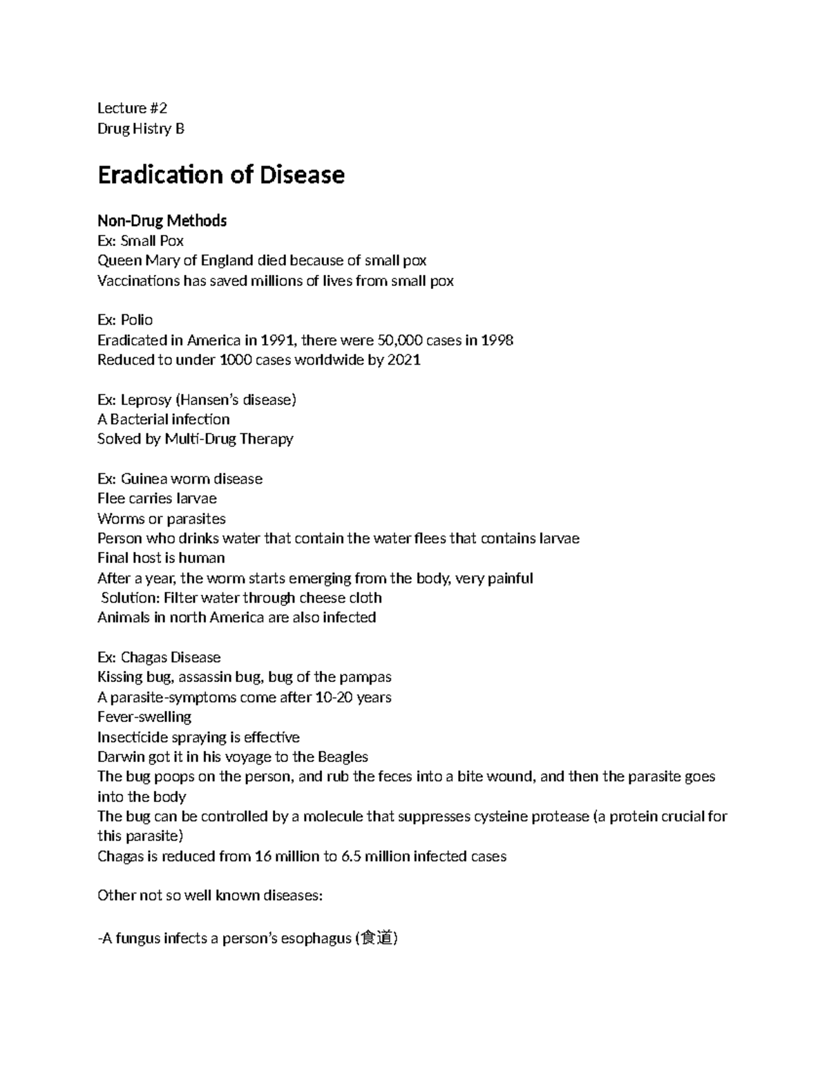 Drug History B - Chem 183 Lecture Notes - Lecture # Drug Histry B ...