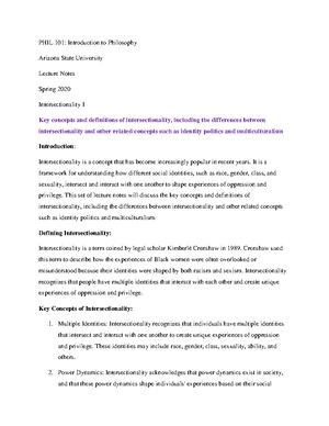 PHIL 101 Week 6 Lecture notes-Lives of Faith I - PHIL 101: Introduction ...