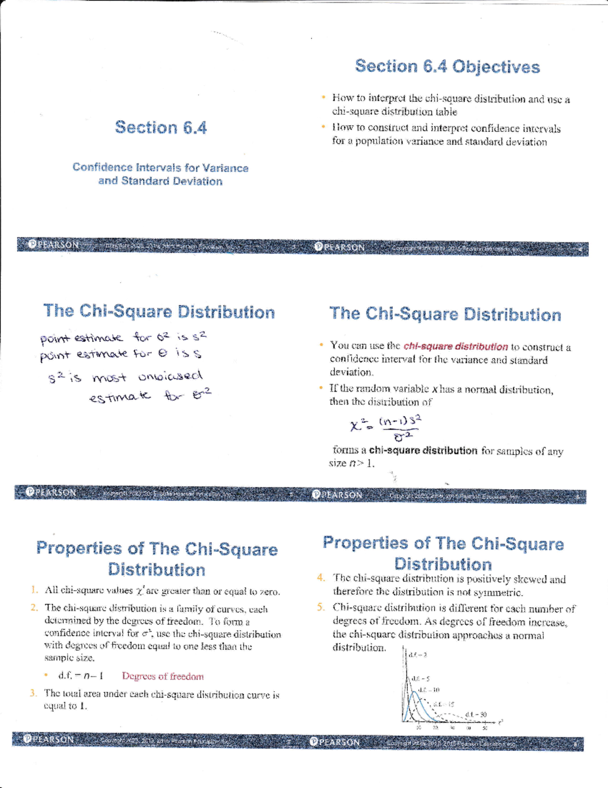 section 6.4 pdf - a Section 6. Confidence lntervals for Variance and ...