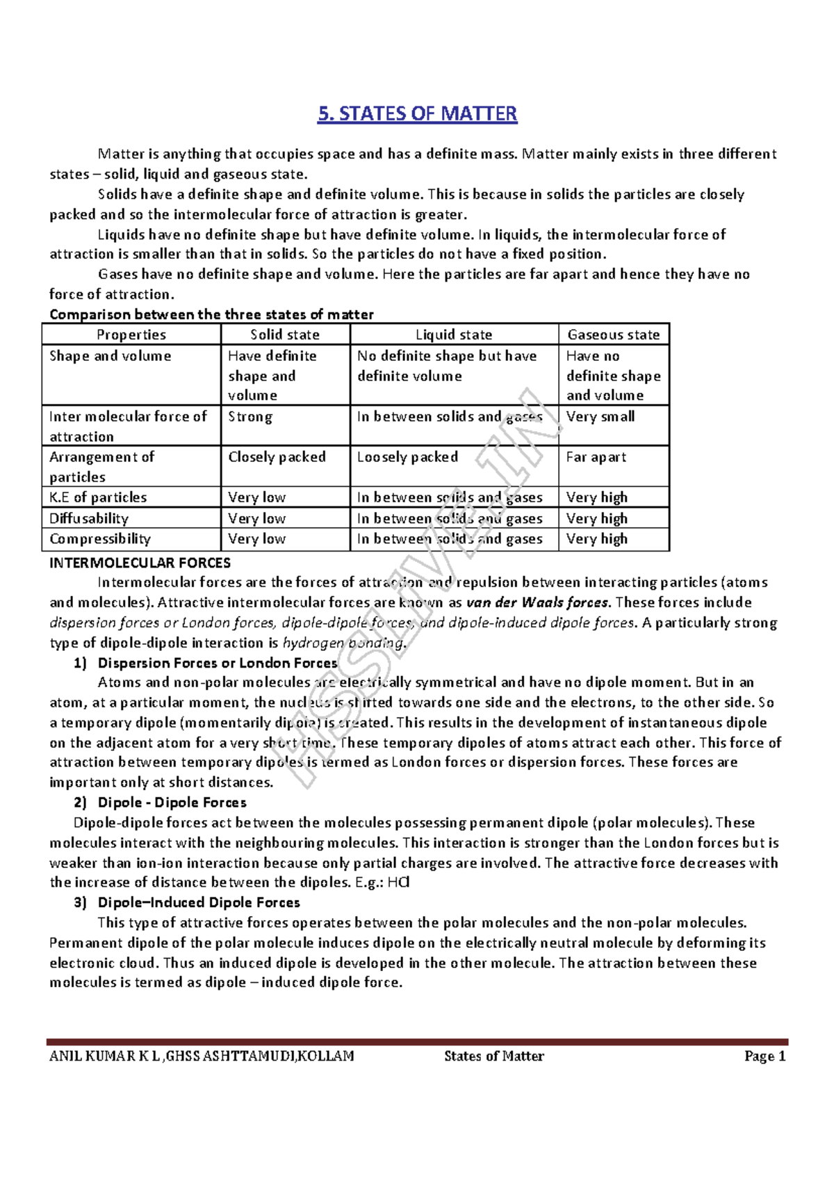 1-chemistry-chapter-5-5-states-of-matter-matter-is-anything-that