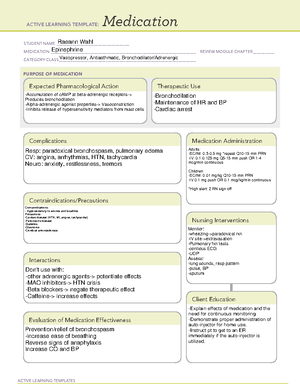 System disorder restricted-anaphylactic shock - ACTIVE LEARNING ...