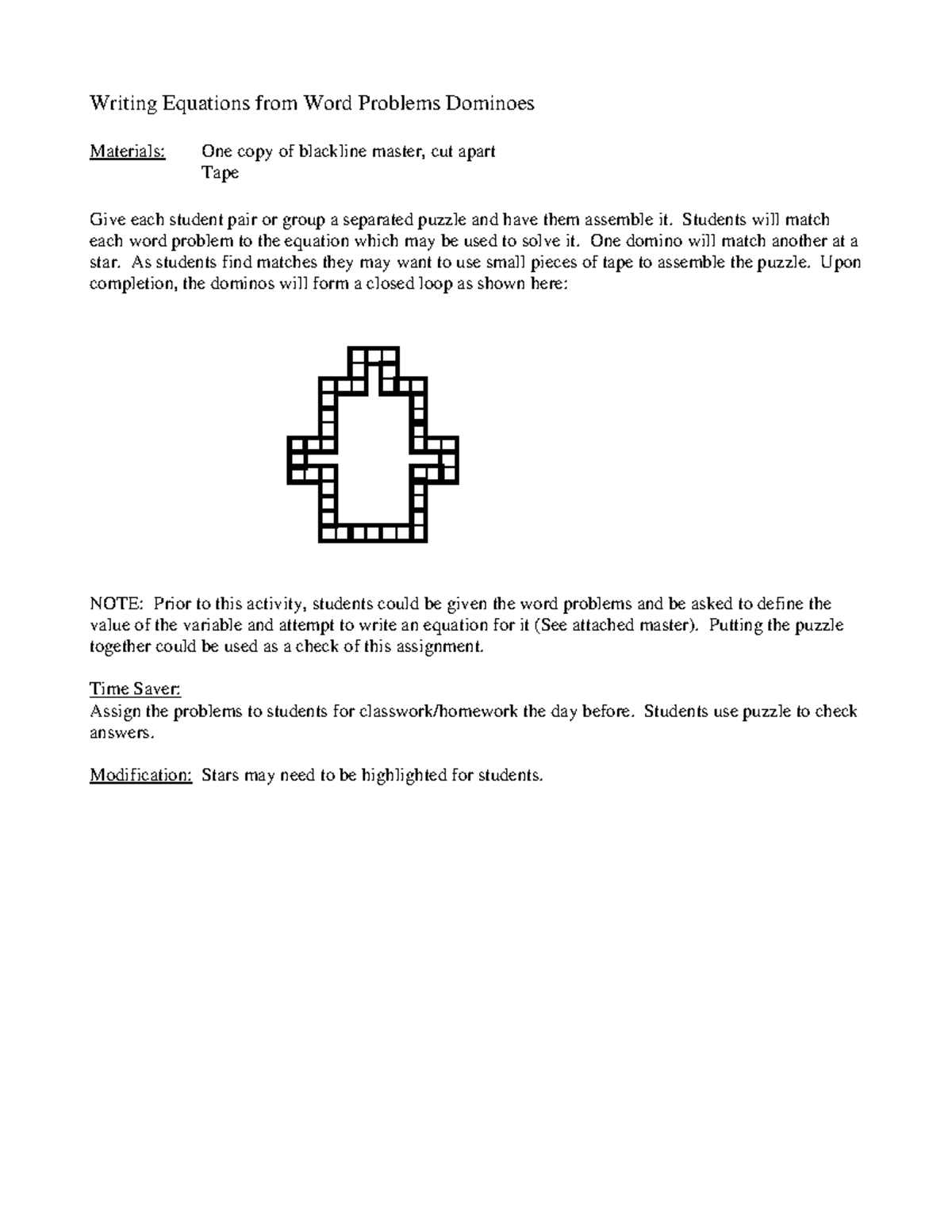 5-idk-writing-equations-from-word-problems-dominoes-materials-one