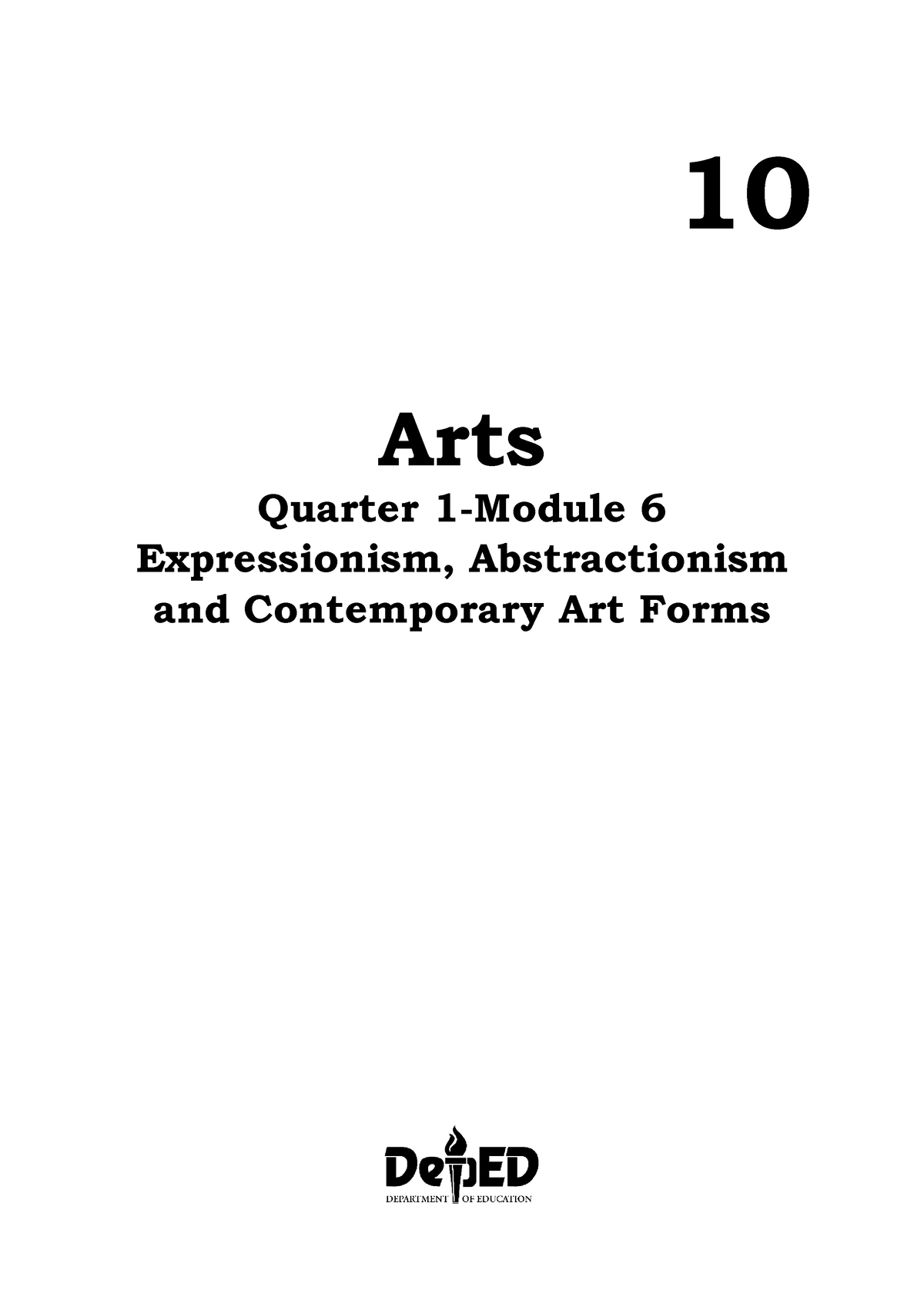 6 Q1 Mapeh Arts - Module 6 For Quarter 1 Arts - 10 Arts Quarter 1 ...