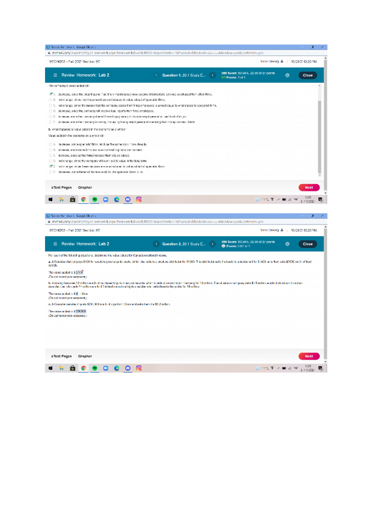 Econ 203 Lab 2 question - ECON 203 - Concordia - Studocu