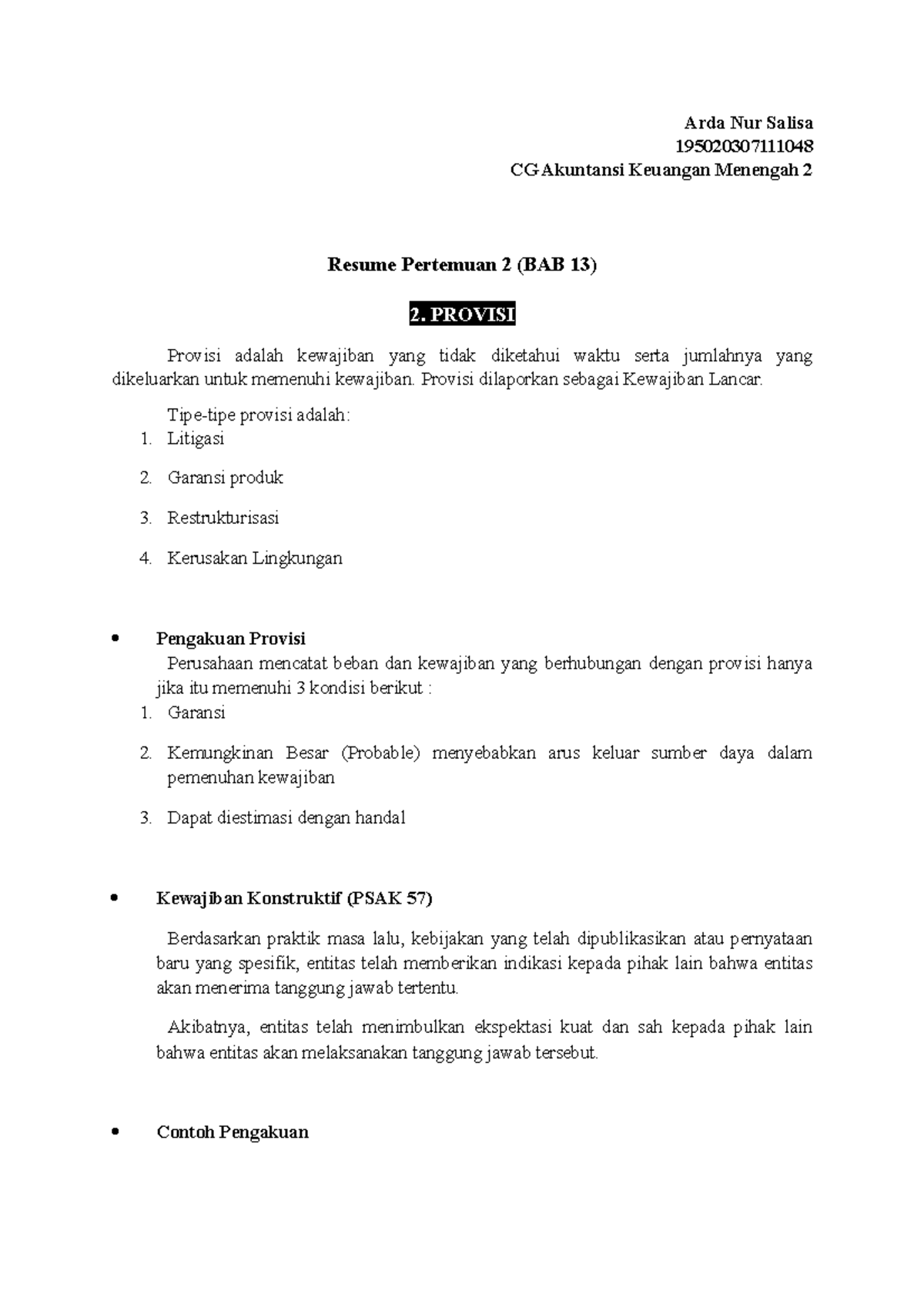 Liabilitas Jangka Pendek 2 Studocu