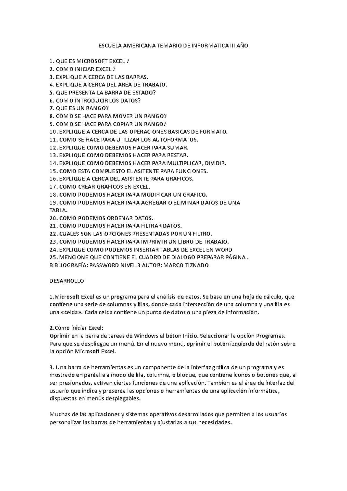 Informática III - Resumen Módulo escuela americana - ESCUELA AMERICANA ...