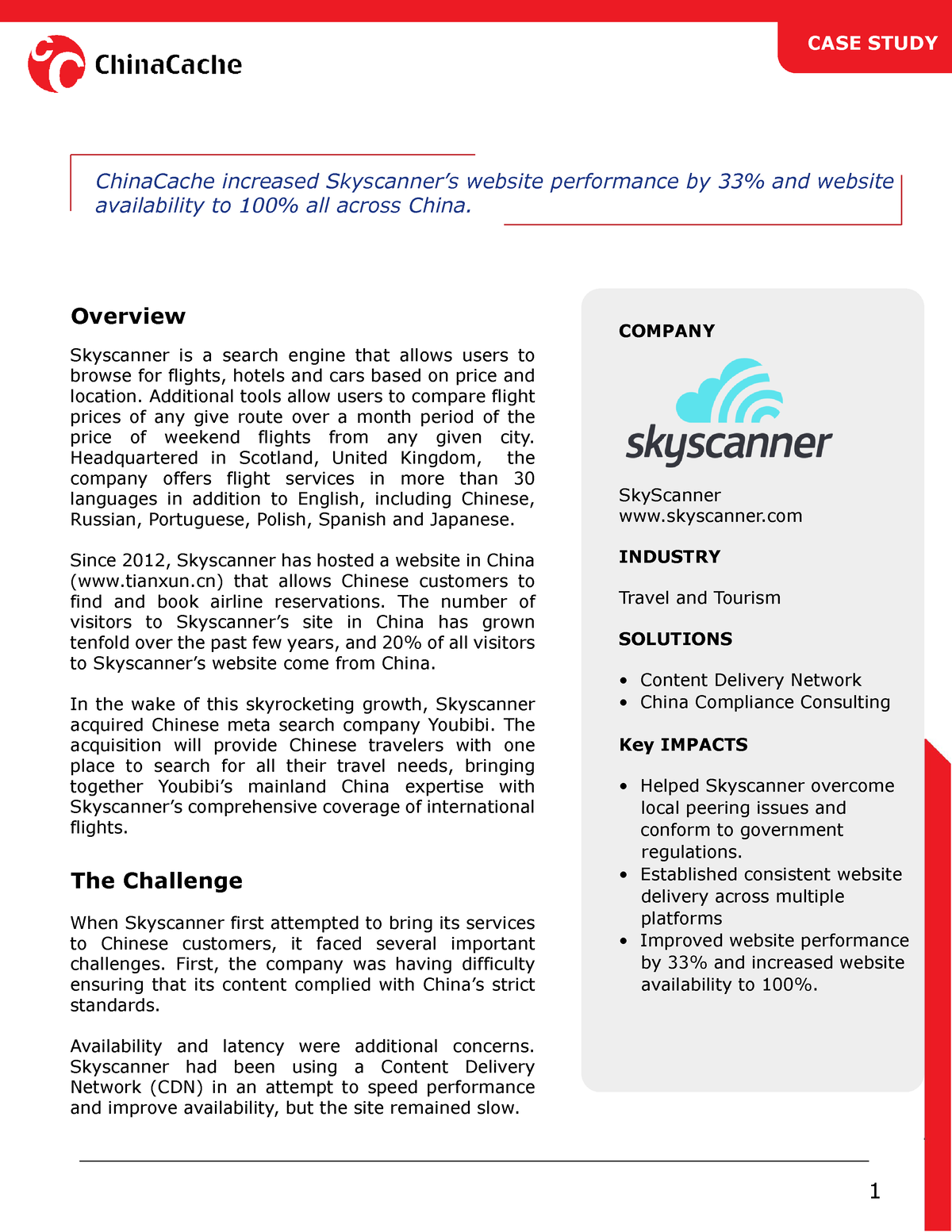 Skyscanner-Case-Study - COMPANY SkyScanner Skyscanner INDUSTRY Travel ...