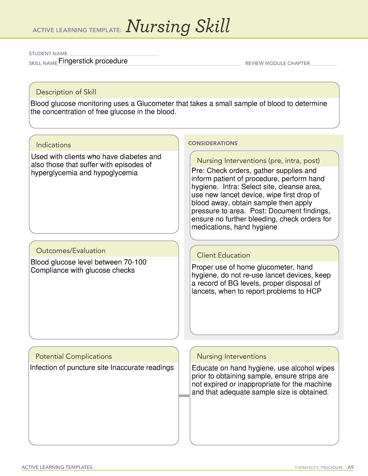Active Learning Template Nursing Skill form (1)bloodglucose ACTIVE