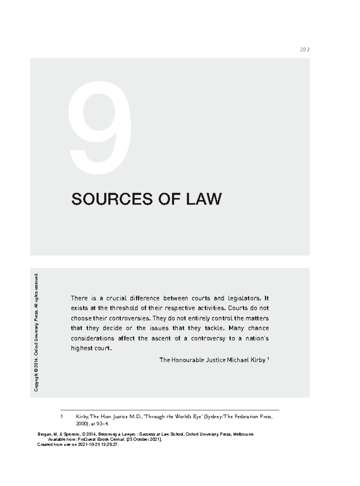 Becoming a Lawyer Success at Law School - (Contents) - 203 9 SOURCES OF ...