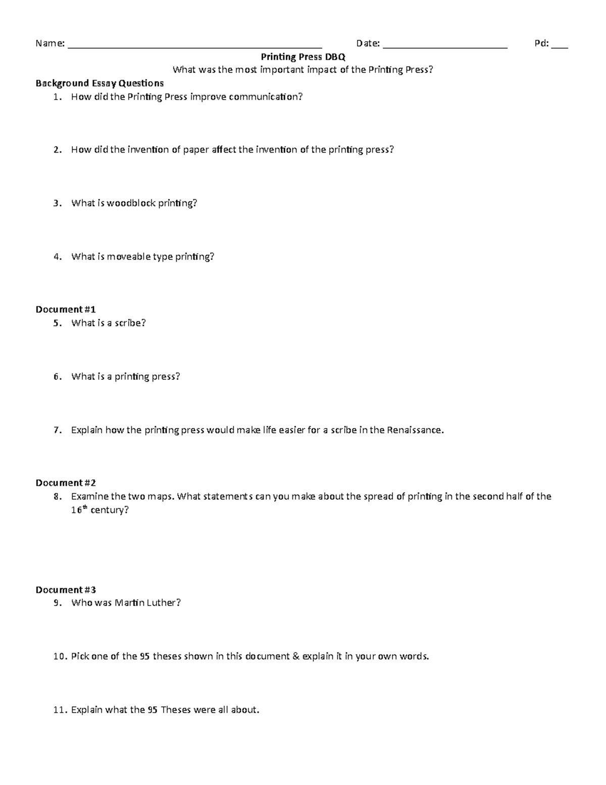 Printing Press DBQ QuestionsK g k sch bmlja G 9s YXNfem Fqa WNla