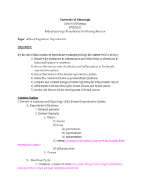 Patho Exam 3 Key Points - Pathophysiology Key Points for Exam 3 ...