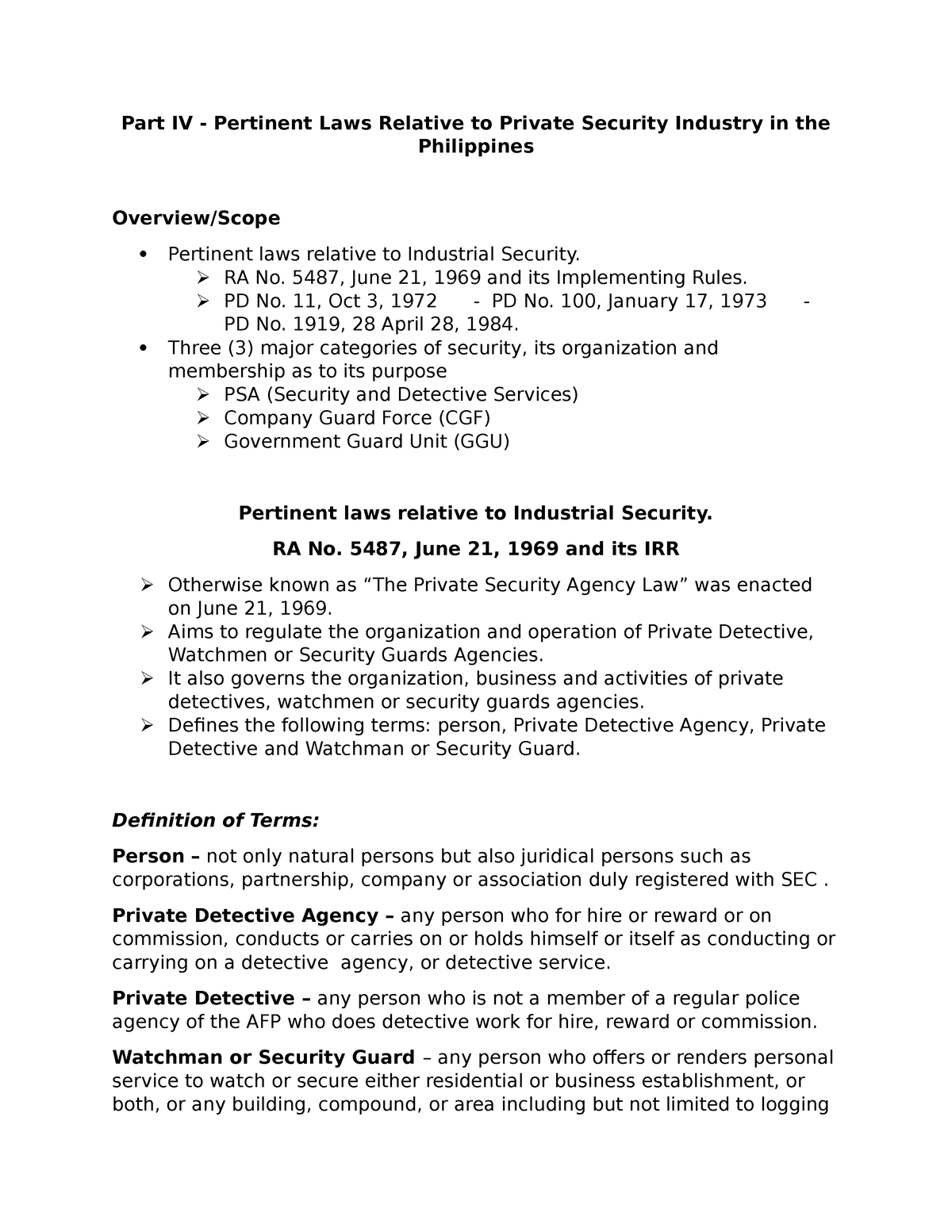 part-iv-pertinent-laws-relative-to-psi-ra-no-5487-june-21-1969-and