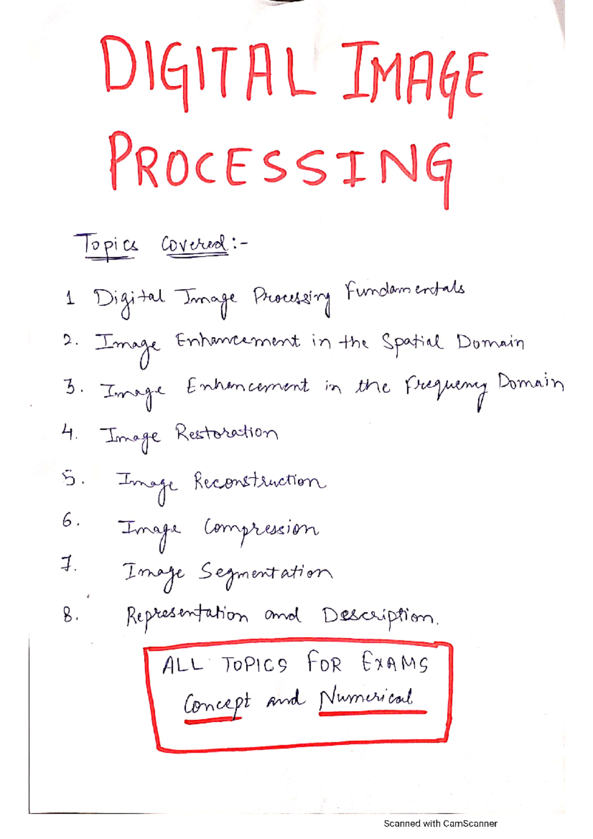 Digital image processing Intro - Technical analysis - Studocu