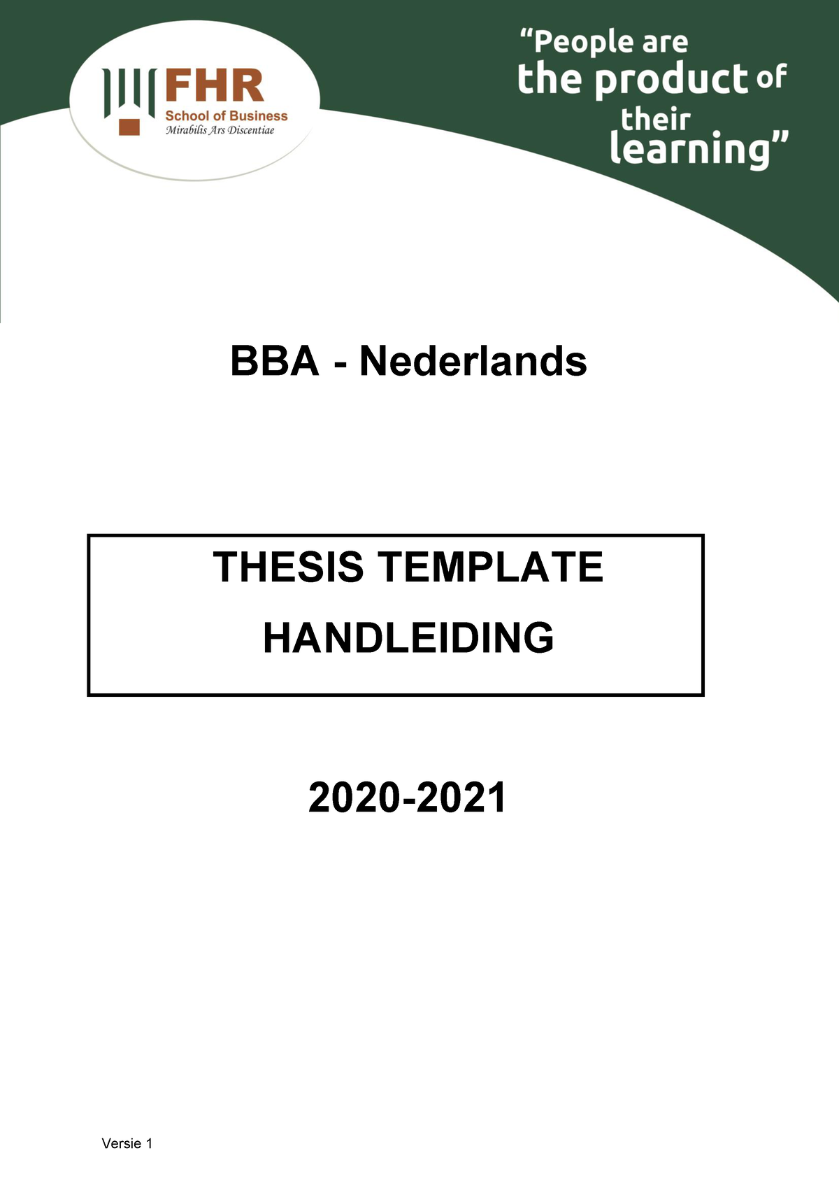thesis in nederlands