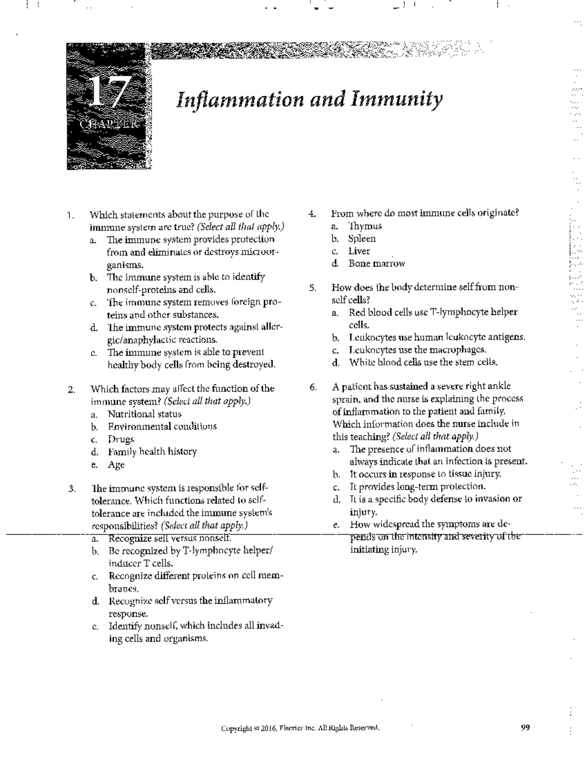 Med Surg 1 Immunity Study Guide - 130 - Studocu