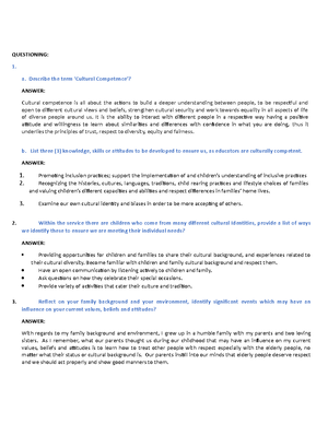 [Solved] Describe the signs of initial latter and advanced stages ...