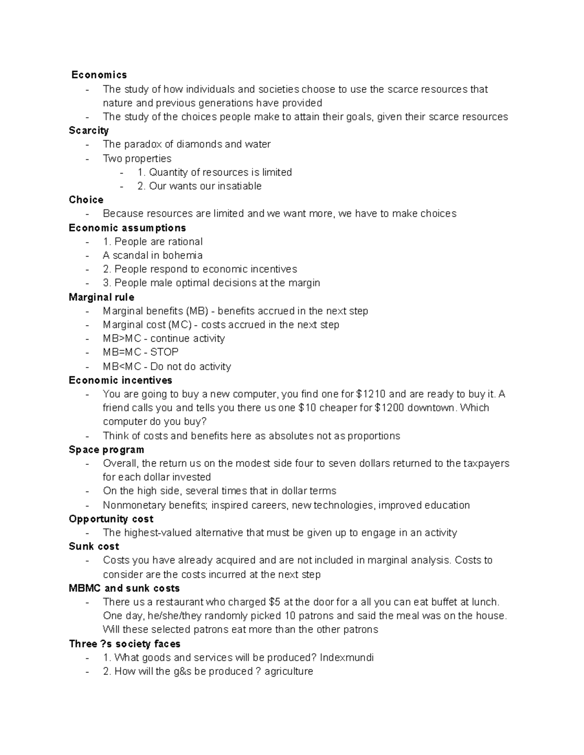 Macro 8 30 - Weekly study guides, information is used for every exam ...