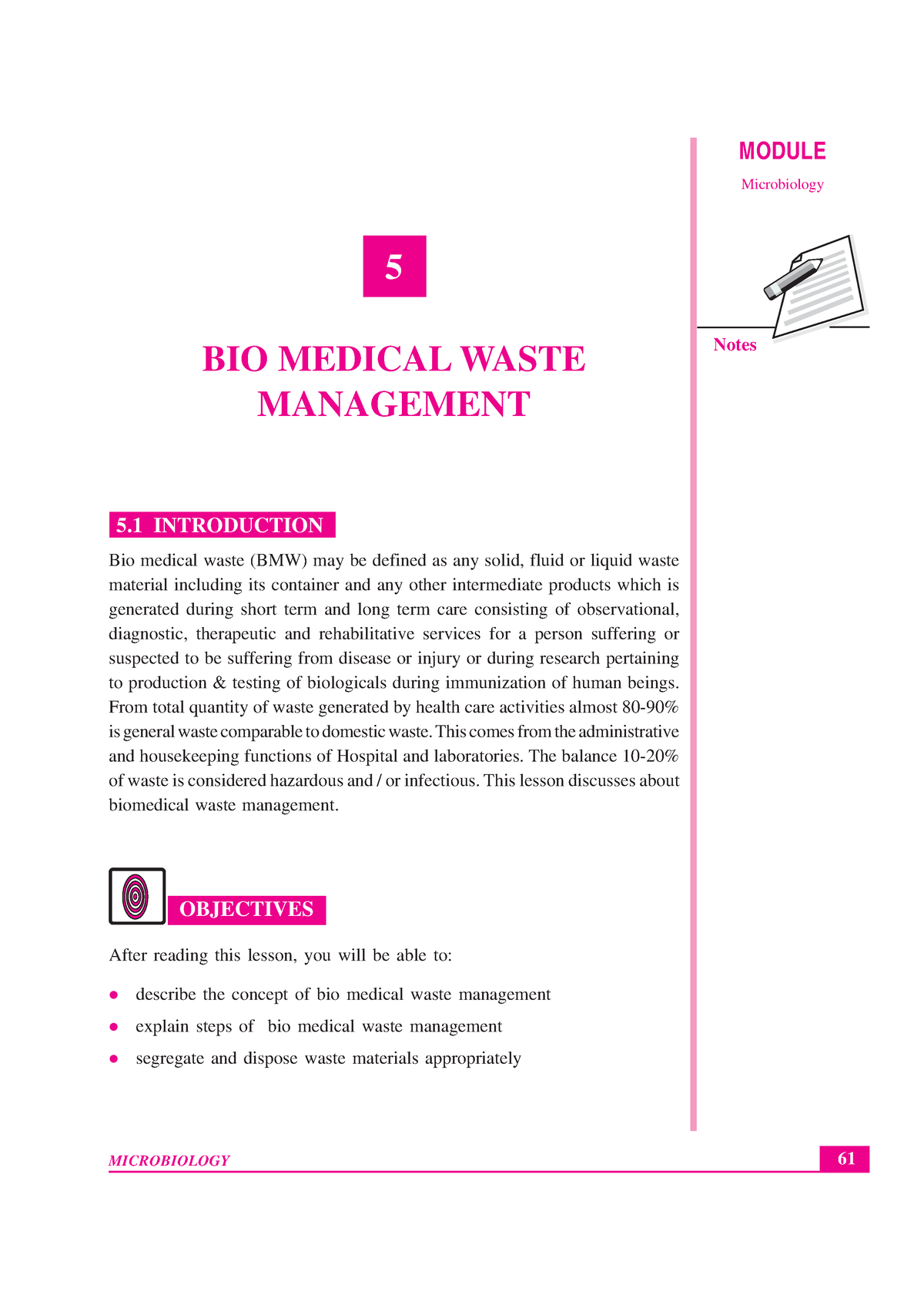 Biomedical Waste Management - B.sc Biotech - Studocu