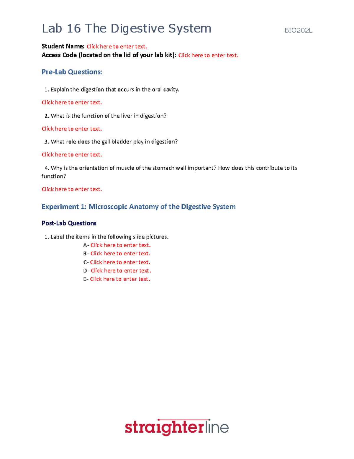 BIO202L+Lab+16+Upload+Document - Student Name: Click here to enter text ...