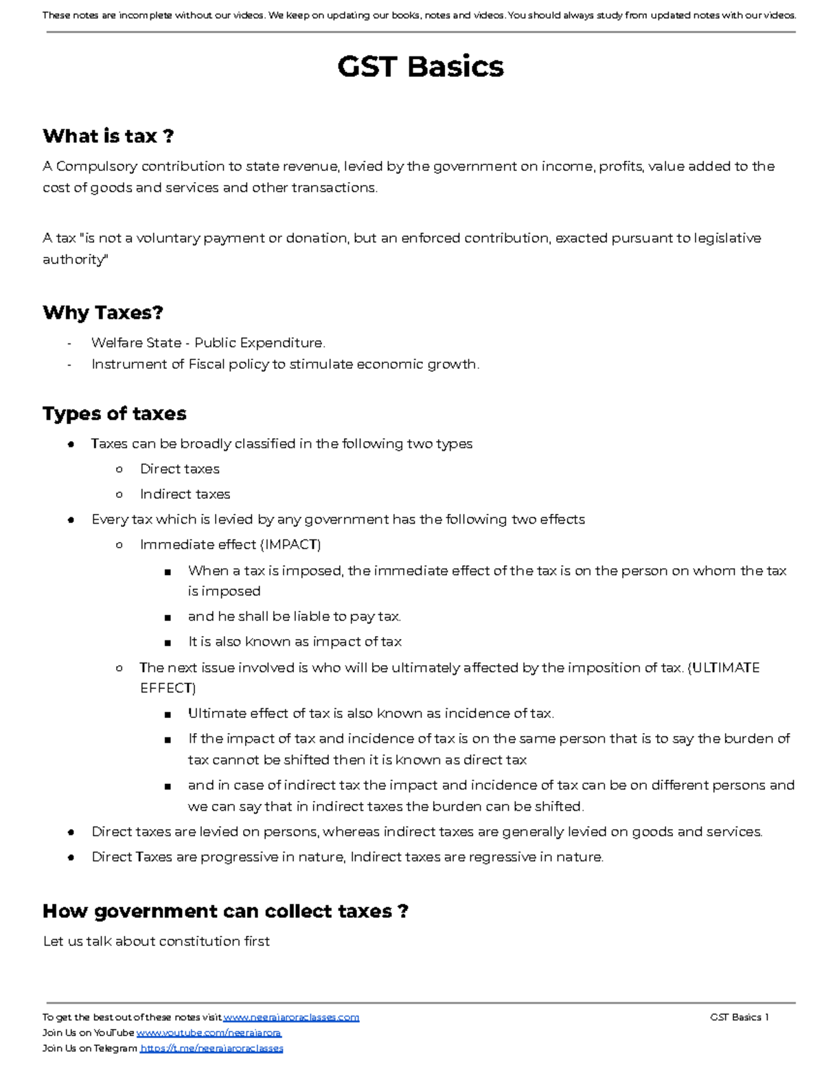 01-basics-notes-23-tax-gst-basics-what-is-tax-a-compulsory