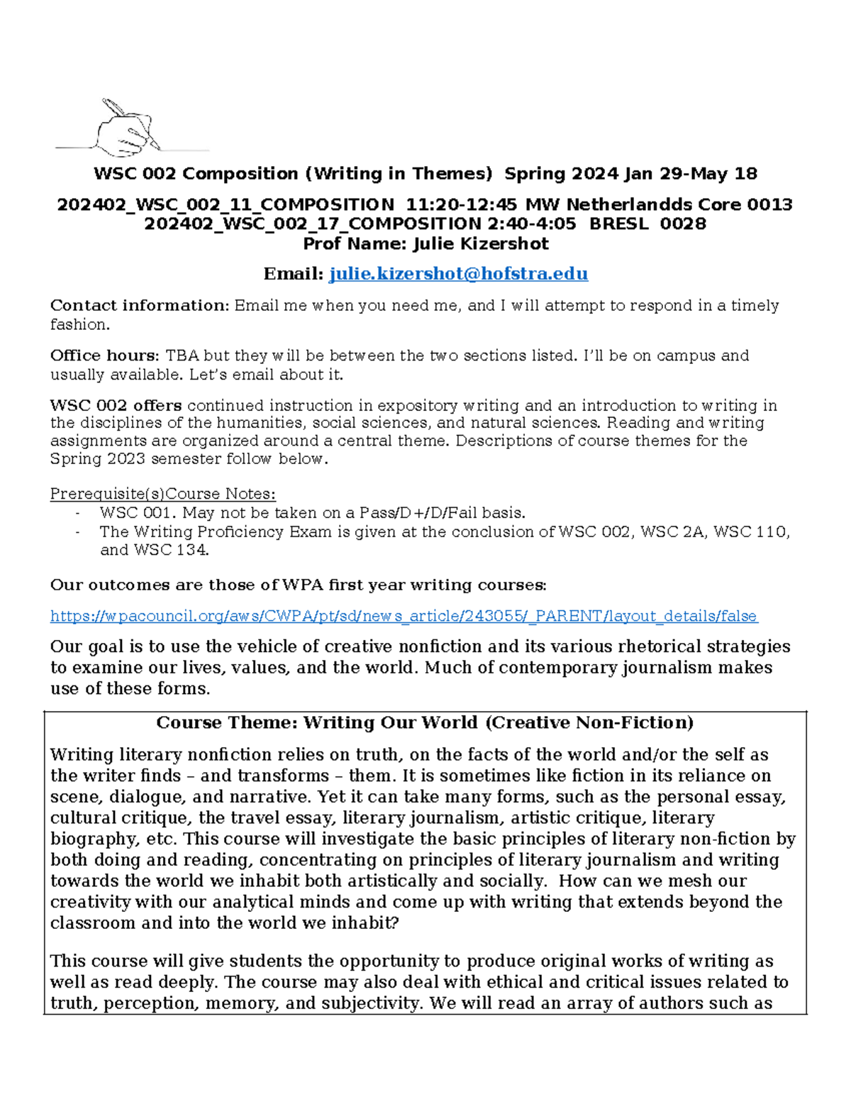 Inside Scoop: Hofstra Spring 2024   Courses, Dates & More - iinhp2j
