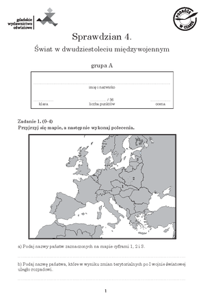 Test 1 Elektrostatyka Grupa A - Testy Sprawdzajàce TEST Z Działu ...