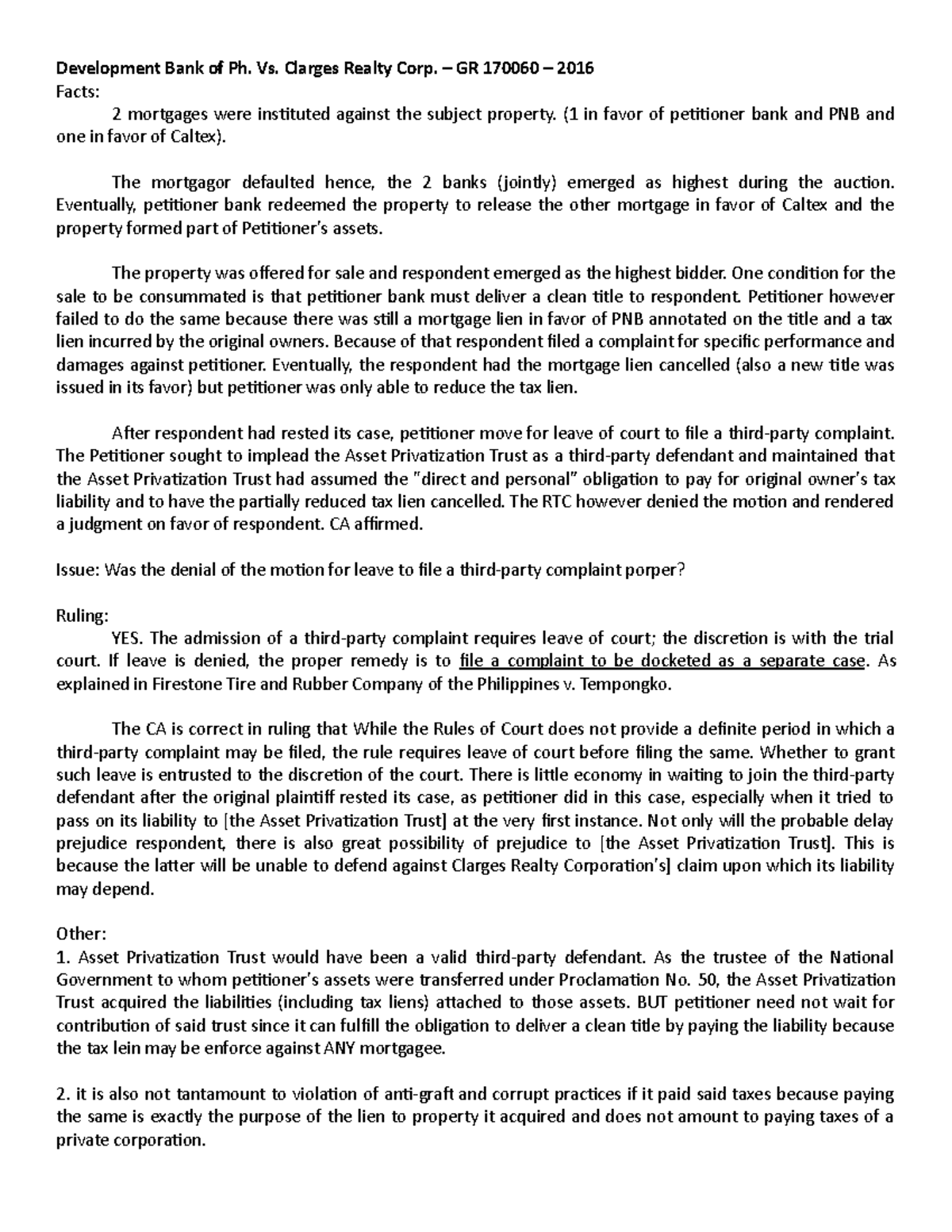development-bank-of-ph-vs-clarges-realty-corp-gr-170060-2016