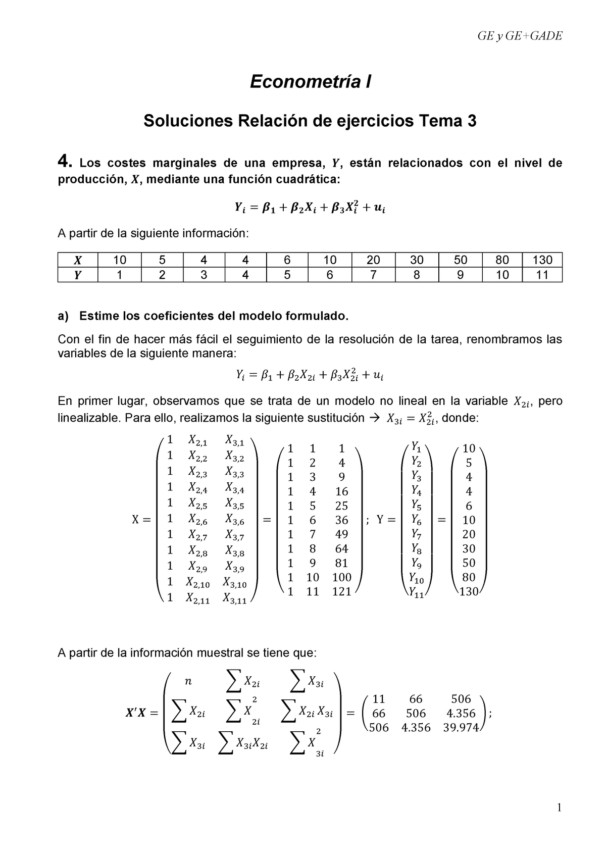 Leccion 3-soluciones - Econometría I Soluciones Relación De Ejercicios ...